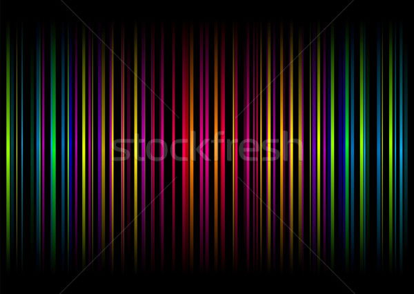 Stock foto: Regenbogen · Streifen · farbenreich · illustriert · abstrakten · vertikalen