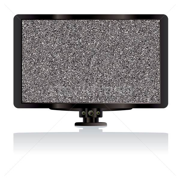 Lcd tv estático moderno televisão monitor de computador Foto stock © nicemonkey