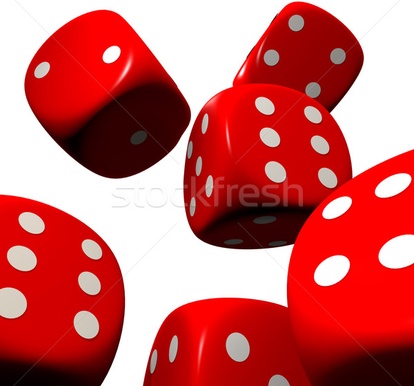 red dice falling Stock photo © nicemonkey