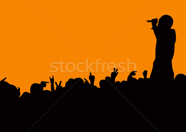 concert crowd wave Stock photo © nicemonkey