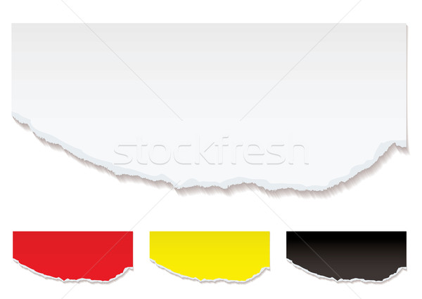 Alb hârtie rupt margine umbră culoare Imagine de stoc © nicemonkey