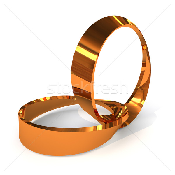twisted wedding rings Stock photo © nicemonkey