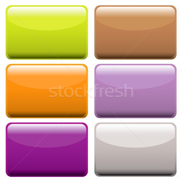 colorful oblong web buttons Stock photo © nicemonkey