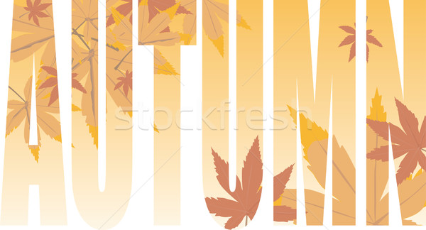 autumn text Stock photo © nicemonkey