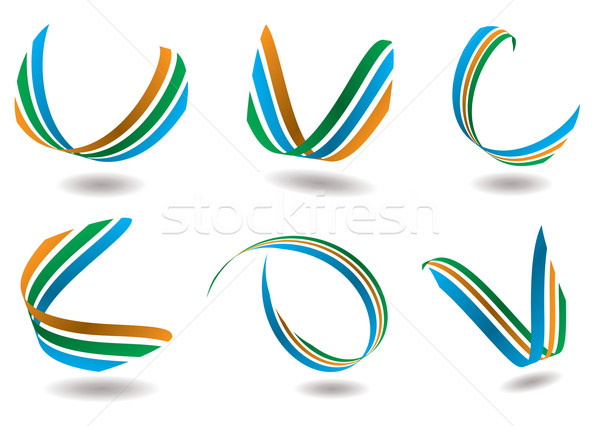 ribbon logo Stock photo © nicemonkey