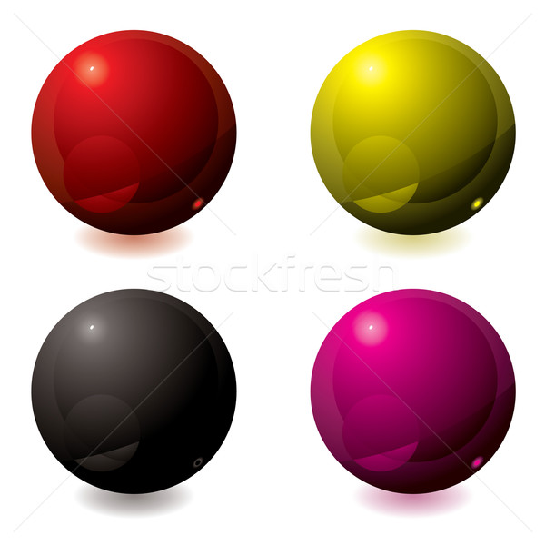 Mármol brillo resumen gel botones diferente Foto stock © nicemonkey