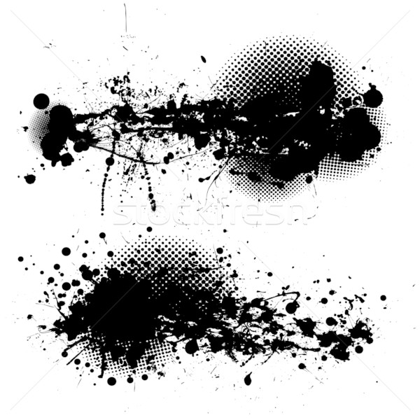 grunge ink splat pair Stock photo © nicemonkey