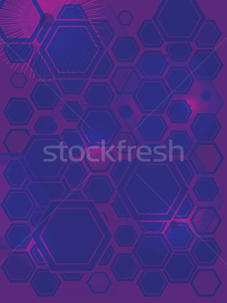 hexa gone flash purple Stock photo © nicemonkey