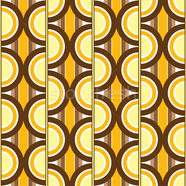 Siebziger Rundschreiben Tapete Design Rahmen Muster Stock foto © nicemonkey