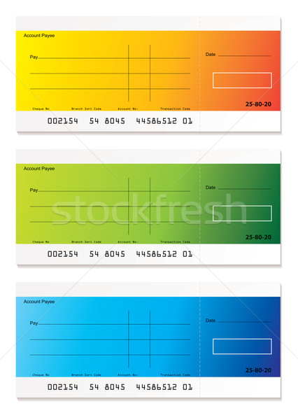 Modernes paiement chèque vérifier chambre [[stock_photo]] © nicemonkey