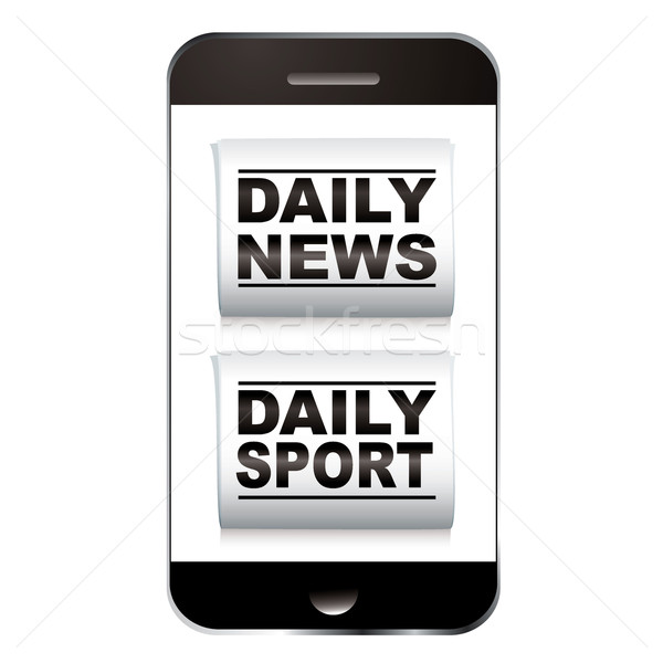 Smart phone sport news Stock photo © nicemonkey
