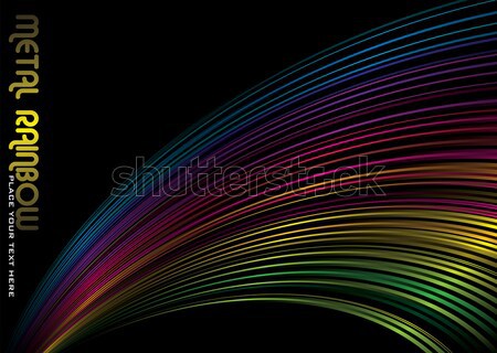 rainbow stripe saturn Stock photo © nicemonkey