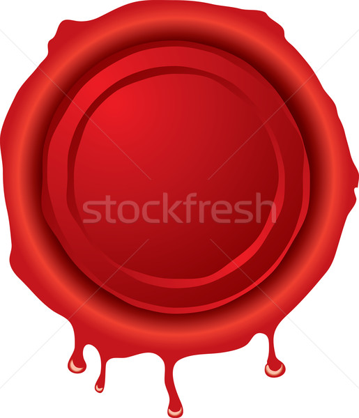 воск печать иллюстрация старомодный горячей красный Сток-фото © nicemonkey