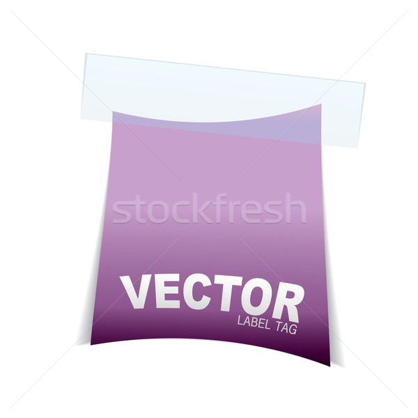 label tag icon pink curve Stock photo © nicemonkey