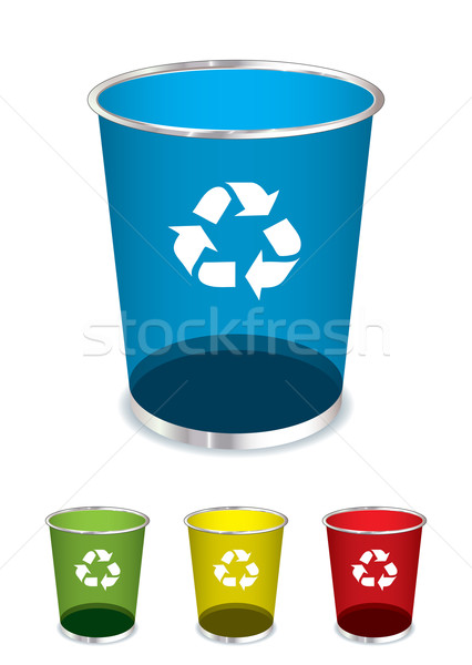 Trash recycle bin Stock photo © nicemonkey