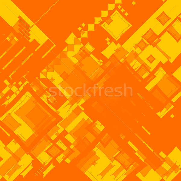Naranja cuadrados azar resumen imagen Foto stock © nicemonkey