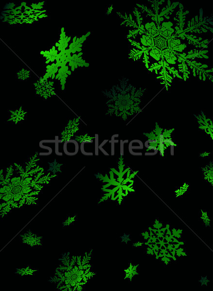 snowflake fall matrix Stock photo © nicemonkey