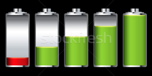 Stock photo: battery charge stage