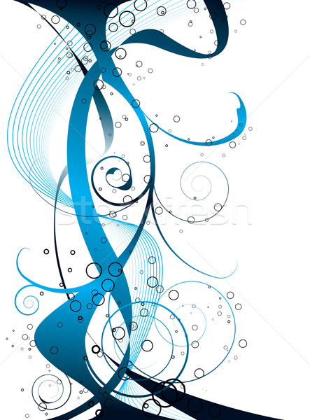 Zusätzliche blau abstrakten schwarz Design Stock foto © nicemonkey