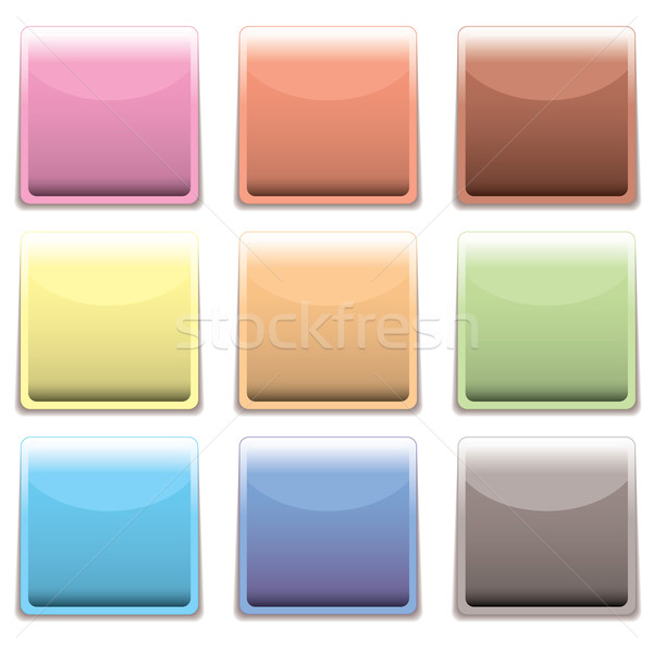 subtle square plastic web icon Stock photo © nicemonkey