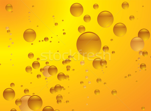 Foto stock: ámbar · burbuja · ilustrado · espacio · de · la · copia · naranja · aire