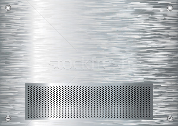 ストックフォト: 銀 · グリル · 抽象的な · 金属 · 4 · 壁紙