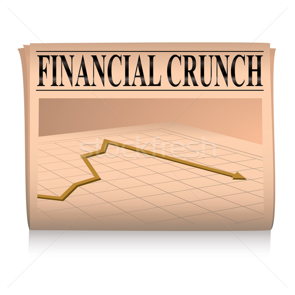 újság rózsaszín pénzügyi grafikon papír mutat Stock fotó © nicemonkey