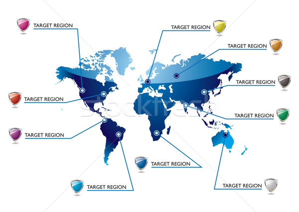 Info world map Stock photo © nicemonkey