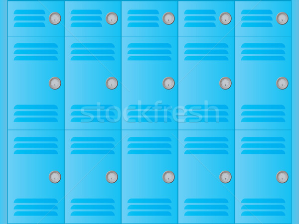 Iskola illusztrált kék kulcs ajtó fém Stock fotó © nicemonkey