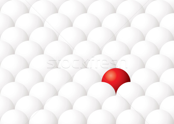 Ungerade Ball heraus Illustration unterschiedlich ein Stock foto © nicemonkey