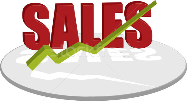 sales text red up Stock photo © nicemonkey