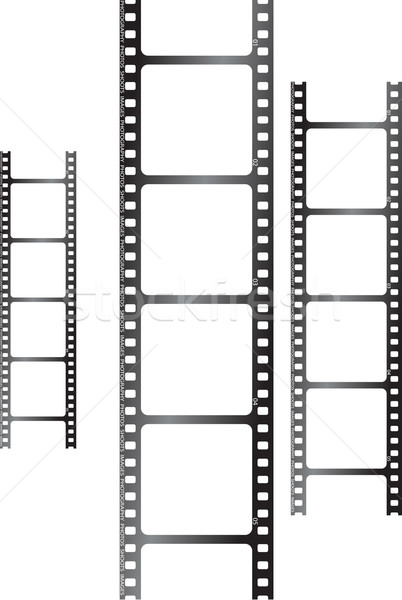 Stock photo: white film triple