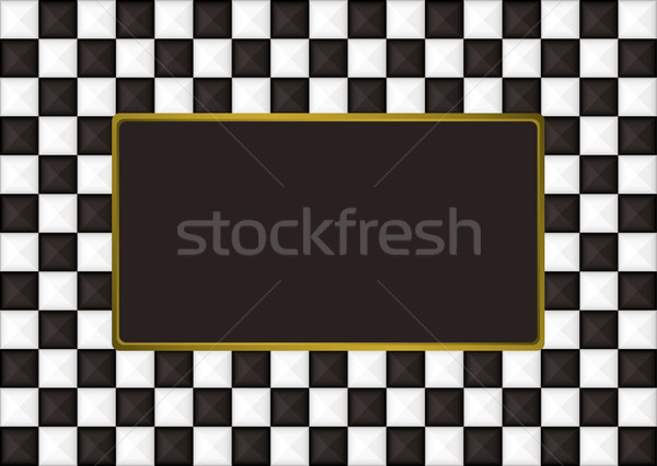 checkered oblong picture frame Stock photo © nicemonkey