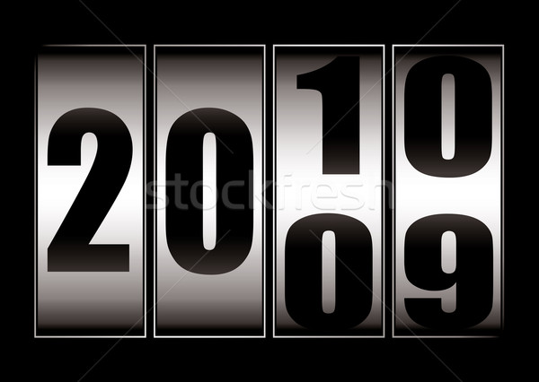 Datum ändern 10 Neujahr 2009 2010 Stock foto © nicemonkey