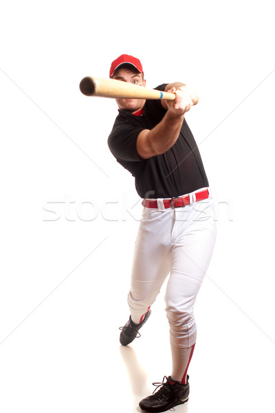 Joueur de baseball blanche sport studio personne [[stock_photo]] © nickp37