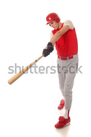 Homme joueur de baseball blanche sport équipe [[stock_photo]] © nickp37