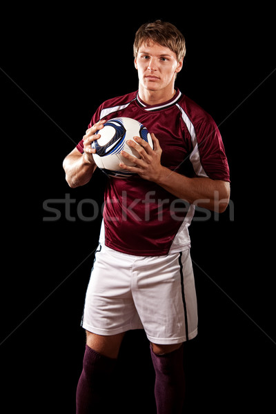 мужчины футболист черный человека спорт Сток-фото © nickp37