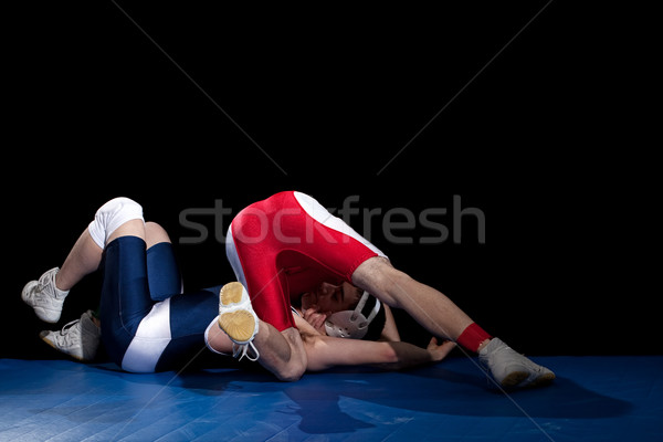 Wrestling azione nero sport sport Foto d'archivio © nickp37