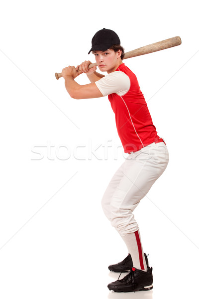 Maschio giocatore di baseball bianco uomo sport Foto d'archivio © nickp37