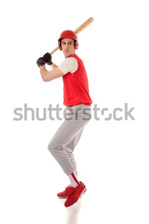 Homme joueur de baseball blanche sport équipe [[stock_photo]] © nickp37