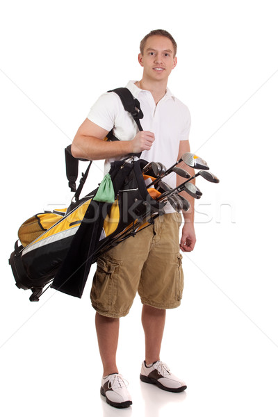 Giovani maschio golfista bianco uomo Foto d'archivio © nickp37