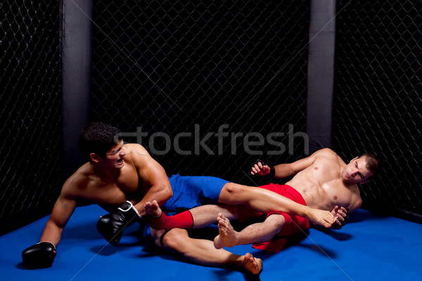 Gemengd sport mannen pijn bokser vechtsporten Stockfoto © nickp37