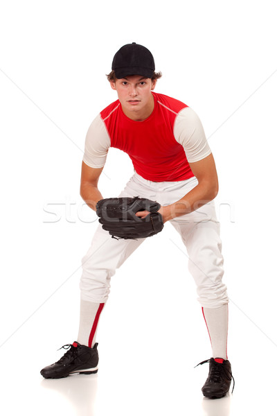 [[stock_photo]]: Homme · joueur · de · baseball · blanche · homme · sport