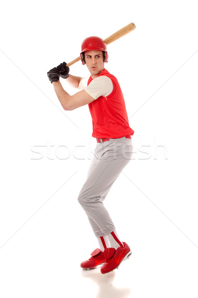 Homme joueur de baseball blanche sport équipe [[stock_photo]] © nickp37