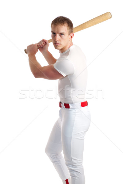 Homme joueur de baseball blanche sport équipe [[stock_photo]] © nickp37