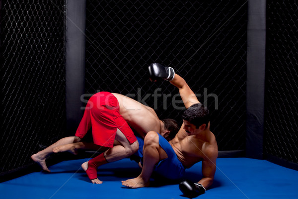 Gemengd sport mannen pijn bokser vechtsporten Stockfoto © nickp37