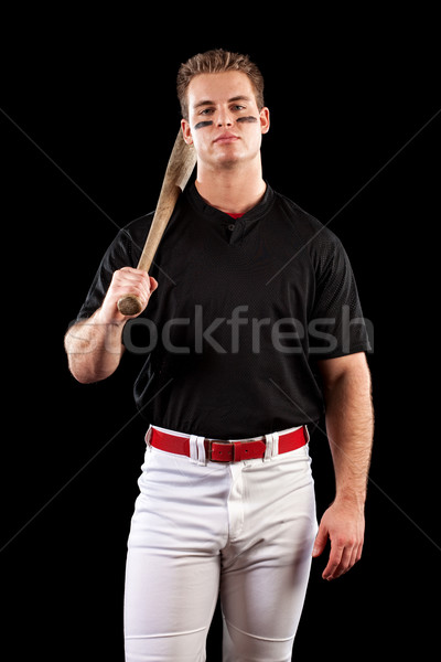 Joueur de baseball noir sport sport [[stock_photo]] © nickp37