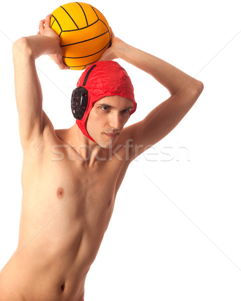 Wasserball Spieler männlich weiß Sport Stock foto © nickp37