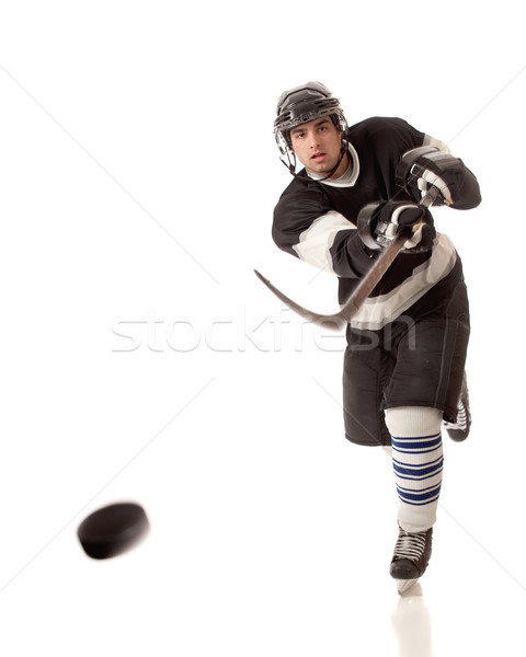 Hockey sobre hielo jugador blanco hombre Foto stock © nickp37