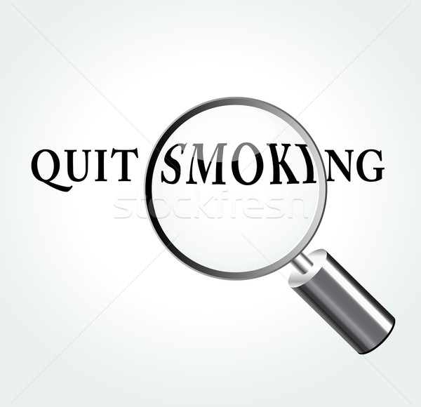 Vector quit smoking concept illustration Stock photo © nickylarson974